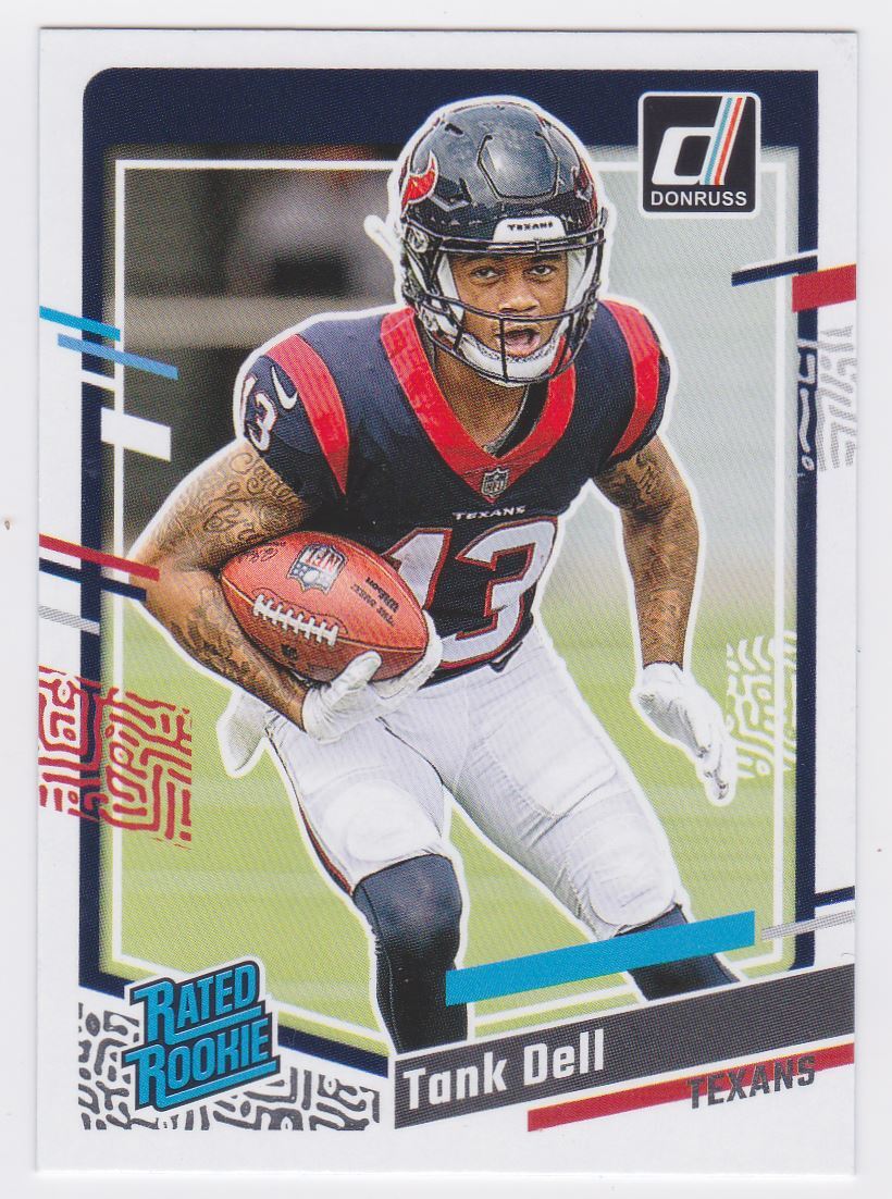 2023 Donruss Optic Rated Rookie Preview Blue Scope Prizm Tank Dell Rookie