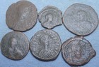 Lot of 6 Large Byzantine Bronze Coins