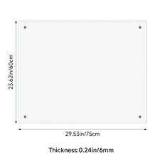 6mm Toughened Glass Heat Resistant Backsplash/Kitchen Splashback Tile Heavy Duty