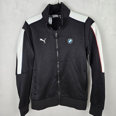 Puma BMW M Racing Motorsport T7 Track Racing Jacket Unisex Small Black Zip Up x