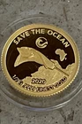 2020 Senegal 1/2 gram Gold Coin .9999 Proof Save the Ocean Eagle Ray 250 Francs