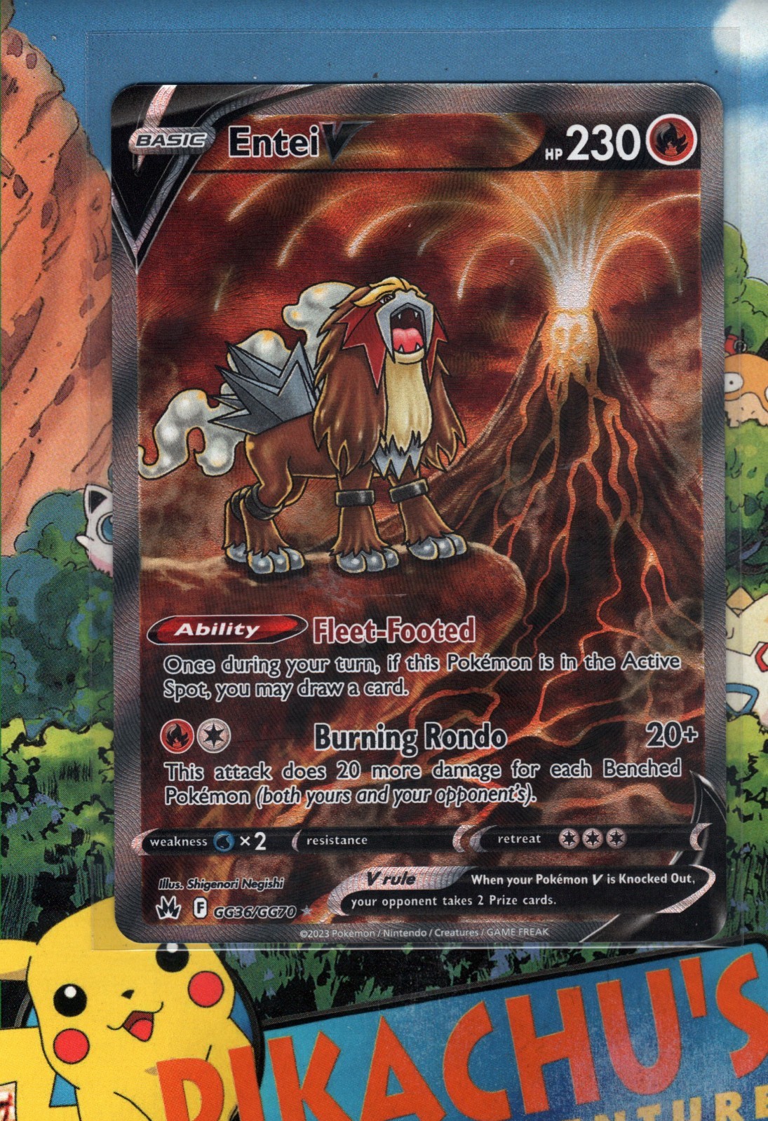 Pokémon TCG Entei V GG36 Crown Zenith  NM/M