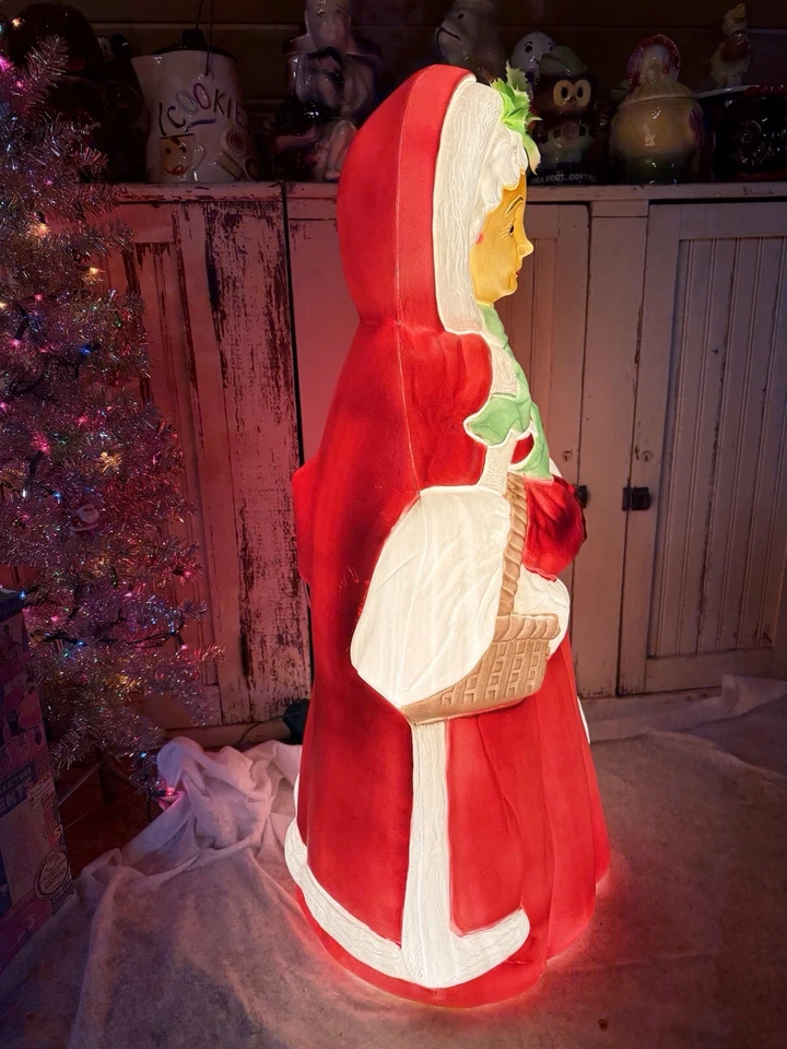 Blow Mold  Nostalgic Christmas Mrs. Claus General Foam Mold Newly Made USA 40” - Image 2 of 4