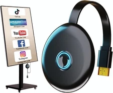 Wireless Display Adapter Designed for Multimedia Live Streaming Broadcast with L