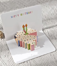 3D Pop up Birthday Card with envelope