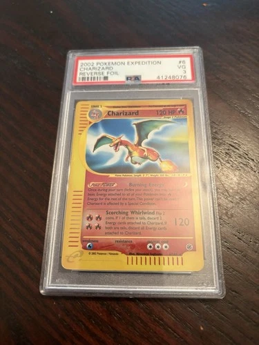 2002 Pokémon Charizard Expedition Reverse Foil 6/165 PSA 3
