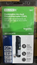 Square D QO120CAFI 20A AFCI Circuit Breaker 120V Plug-In Single Pole