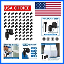 60 Pcs 3/8 Inch Nylon Window Screen Clips with Screws, Secure Storm Windows, ...