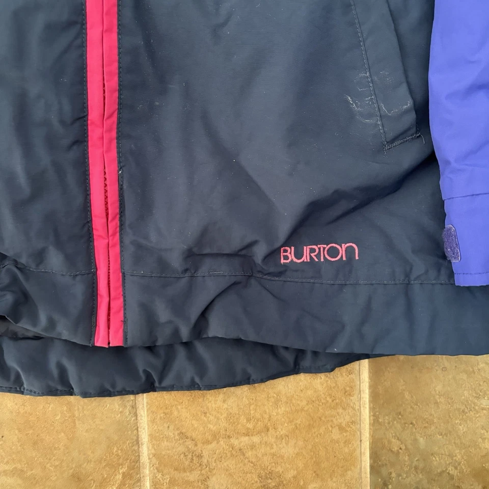 Burton Girls Hart Jacket Size XL Navy/Purple/Pink Dryride Room-To-Grow - Image 2 of 4