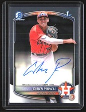 2025 Bowman Chrome Caden Powell Auto Houston Astros #CPA-CPO