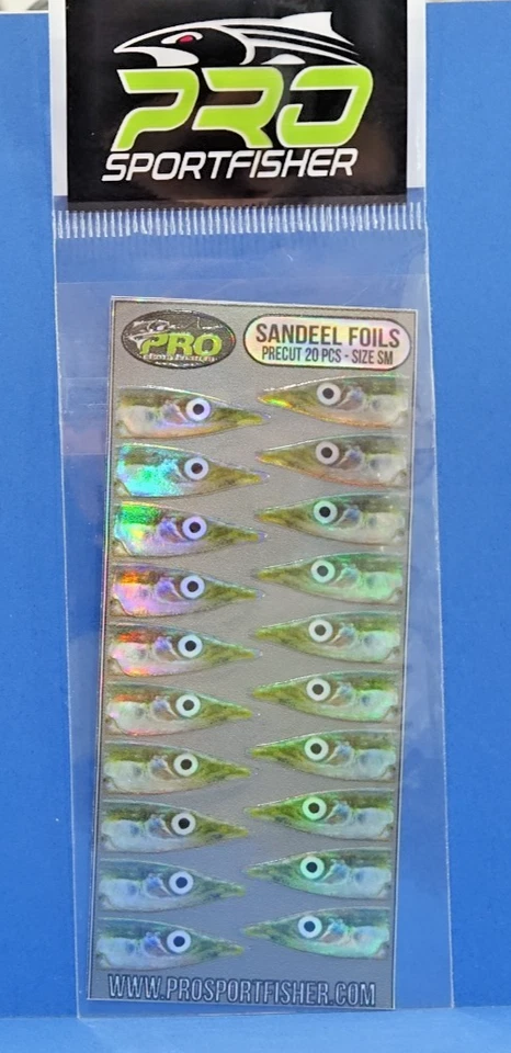 Pro SANDEEL Foils SM silver 20 Stück PRO Sportfisher Sandaal Folien 20 Stück SM - Bild 4 von 4