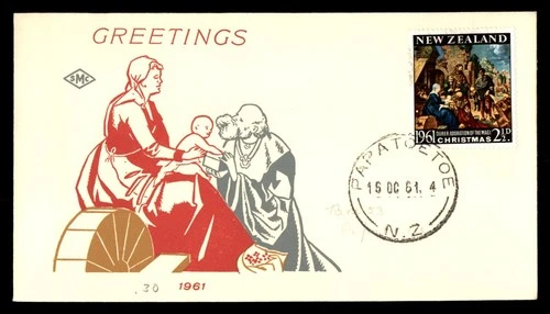 Mayfairstamps New Zealand FDC 1961 Painting Adoration of Magi Xmas First Day Cov