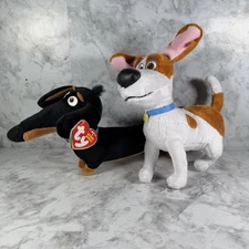 The Secret Life Of Pets Max And Buddy NWT Plush Set Of Two Dachshund Weenie Dog