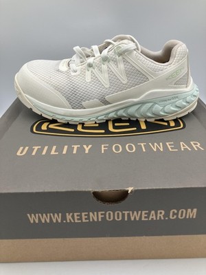 Keen Utility Kallion Shoes Womens Size 8 Star White Aqua Carbon Toe Work Safety