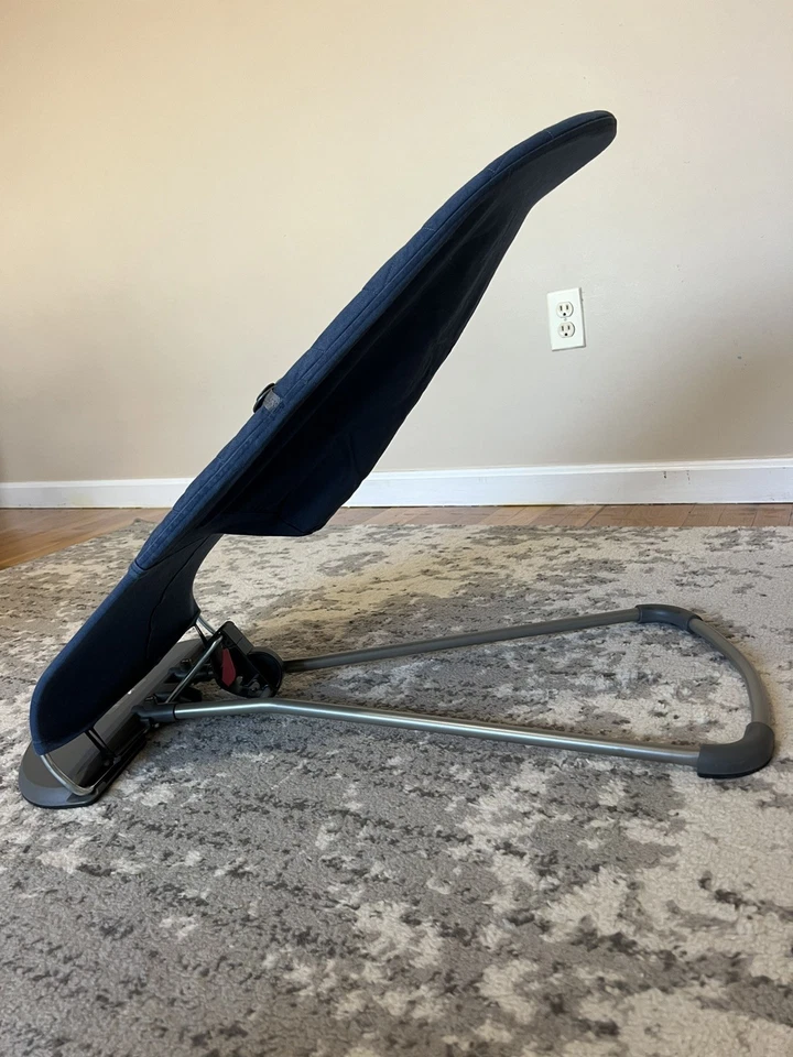 BabyBjörn Bouncer Bliss - Woven Midnight blue(Baby Bjorn), gently used - Image 2 of 4