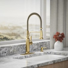 Kohler Ealing Semi-Pro Kitchen Faucet Soap Dispenser Brass New R28702-SD-2MB