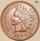 1904 Indian Head Penny Cent