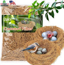 Sukh 3PCS Coconut Fiber for Bird Nest - Canary Nesting Material Coconut Bird Nes
