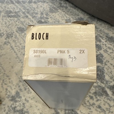 NIB Bloch Axis #SO190L Pink Satin Pointe Toe Ballet Dance Shoe Size 5 2X