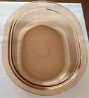 Vintage Pyrex Corning Ware Amber Glass VISION 4 qt. Roaster No Lid