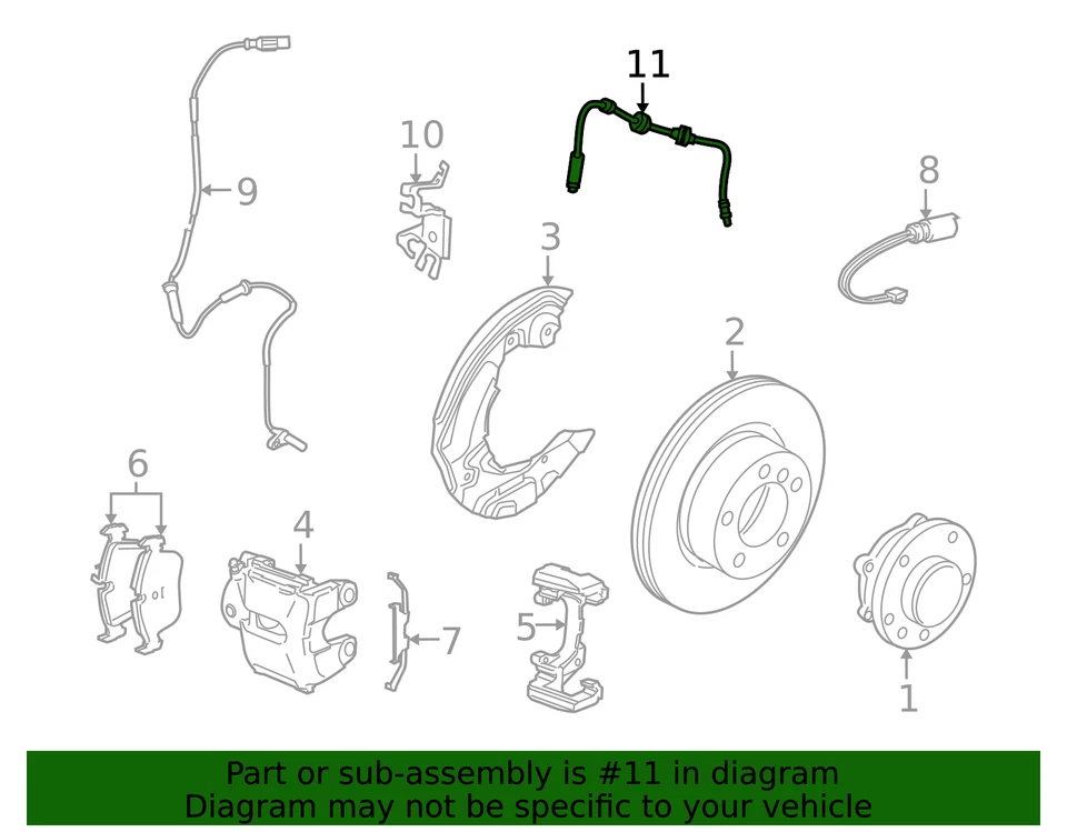 正品宝马制动软管 34-30-6-790-550 — 第 2/2 张图片
