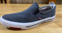 MENS SUPERDRY GREY SLIP ON CANVAS SHOES - UK SIZE 9 - BRAND NEW WITHOUT BOX