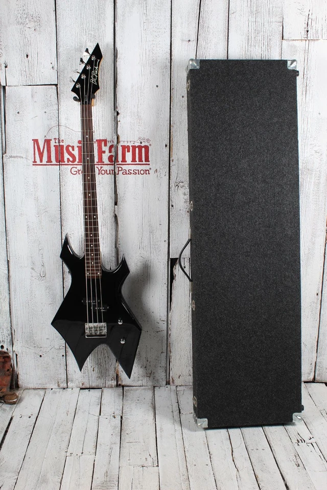 Bajo eléctrico de 4 cuerdas BC Rich Warlock con estuche rígido Foto 2 de 4