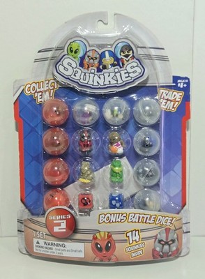 SQUINKIES Series 2 Bubble Pack 14 Squinkies & Containers   2010 