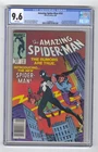 Amazing Spider-Man #252 CGC 9.6 Marvel Comic 1984 Newsstand 1st Black Suit App