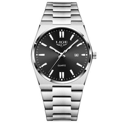 Waterproof Luminous Quartz Multi-function Calendar Wristwatch