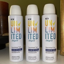 3X DEGREE UNLIMITED Deodorant Marine Dry Spra...