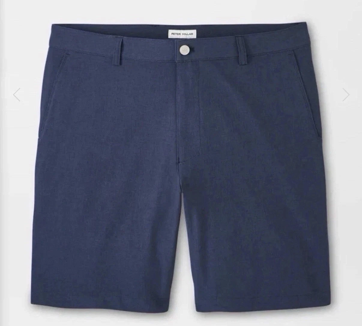 Peter Millar Mens Crown Sport Shackleford Hybrid 9” Shorts Navy Blue Sz 38 NWT