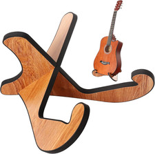 Gitarrenständer Holz, Universal Anti-Rutsch Gitarren Ständer, Klappbar & Tragbar