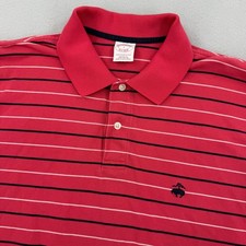 Brooks Brothers Original Fit Short Sleeve Performance Polo Mens L Coral Red
