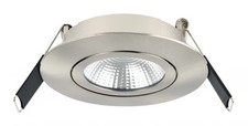 Downlight Silver Lux Ultra Slim Tilt 6.5w LED Satin Nickel IP40 4000K 670lm