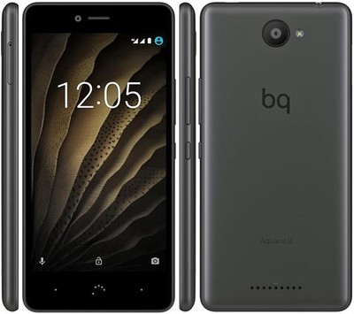 BQ  Aquaris U Plus - 32GB - Grau Schwarz (Ohne Simlock) Smartphone Anthrazit