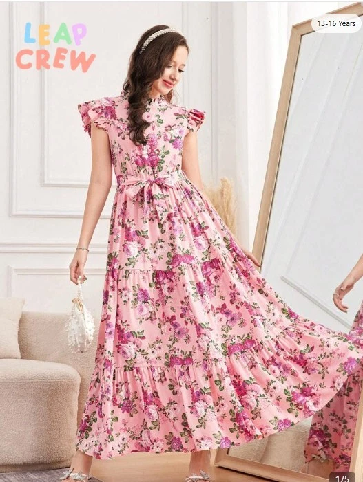 Pink Sleeveless Maxi Dresses for Girls for sale | eBay