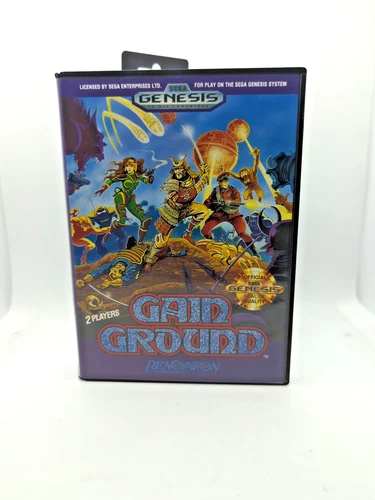 Sega Genesis Gain Ground (Renovation, 1991) *CIB,  RARE, IN COLLECTOR COND.*