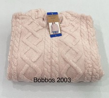 Eddie Bauer Women's Ultrasoft Cable Fleece Pullover, Pink, Size L