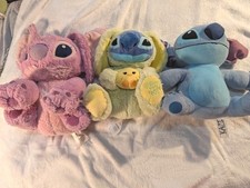 Stitch Plush Lot of 3 With Angel  Easter Regu...