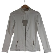 Sofinalactive Jacket Medium White Nylon Womenswear Full Zip Tags Preloved