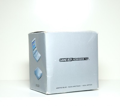 Nintendo GAMEBOY ADVANCE SP Arctic Blue nur OVP mit Inlay & Anleitung