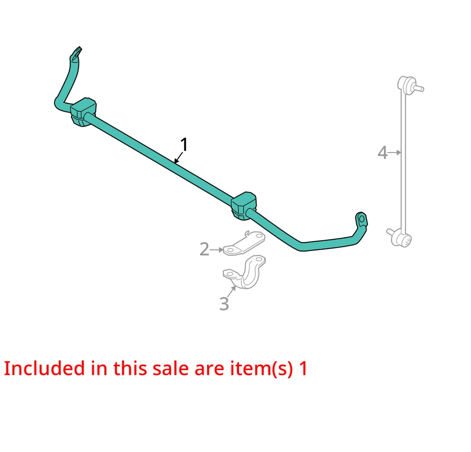 BMW 528i 2015 tracción trasera barra estabilizadora delantera fabricante de equipos originales 126 k millas - LKQ374441776 Foto 4 de 4
