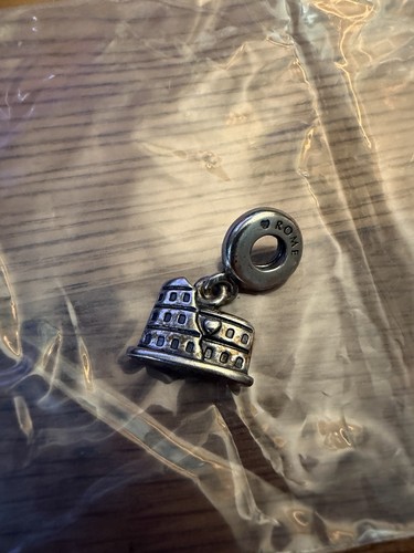 Pandora Charm 925 Sterling Silver Bracelet Bead ROME Colosseum