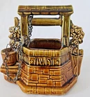Vintage McCoy USA Pottery Wishing Well Planter Original Chain
