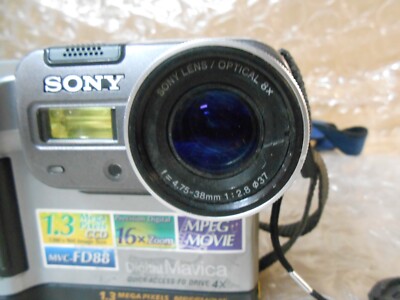 Vintage Sony Mavica MVC-FD88 1.3MP Digital Camera | eBay
