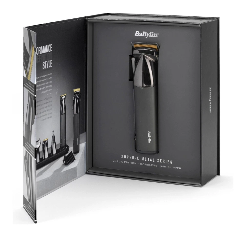 Babyliss Taglia capelli SUPER X METAL Ricaricabile Black E991E - Immagine 3 di 4