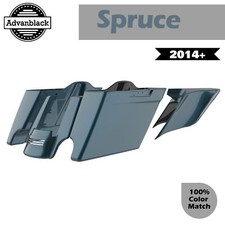 Spruce Stretched Extend Saddlebags For 14+ Harley FLHR FLHXS FLTRX