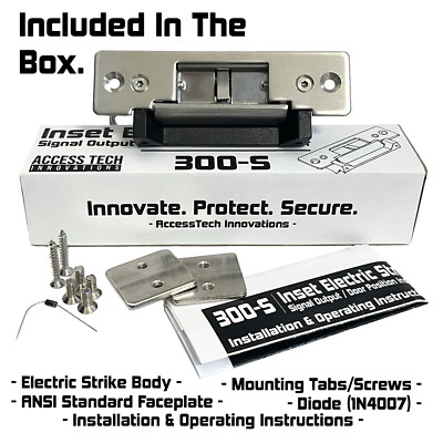 Electric Strike Door Lock 1,500 LBS Access Control 12VDC | Fail Secure Fail Safe