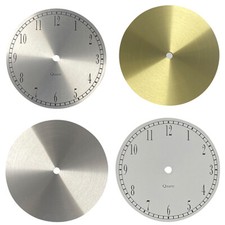 Aluminium Round Clock Dial Face For Replacement Repair Gold White Silver 6''